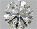 Diamante Natural 1.29 quilates, Redondo , Color K, claridad VVS2 y certificado GIA