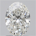 Natural Diamond 0.90 Carats, Oval with  Cut, H Color, VS1 Clarity and Certified by GIA