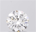 Lab Grown Diamond 1.10 Carats, Round with Excellent Cut, D Color, VVS2 Clarity and Certified by IGI