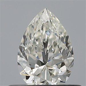 Picture of Natural Diamond 0.40 Carats, Pear with  Cut, H Color, VVS1 Clarity and Certified by GIA
