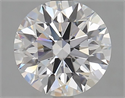 Lab Grown Diamond 2.34 Carats, Round with Excellent Cut, D Color, VVS1 Clarity and Certified by GIA