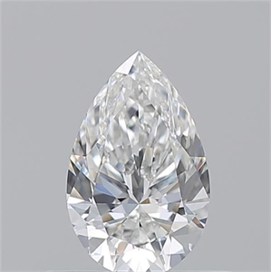 Picture of Natural Diamond 0.53 Carats, Pear with  Cut, G Color, VS2 Clarity and Certified by GIA