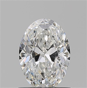 Foto Diamante Natural 0.90 quilates, Ovalado , Color F, claridad SI1 y certificado GIA de