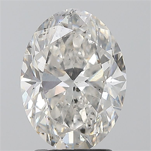 Foto Diamante Natural 2.50 quilates, Ovalado , Color E, claridad SI2 y certificado GIA de