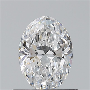 Picture of Natural Diamond 0.57 Carats, Oval with  Cut, D Color, VS1 Clarity and Certified by GIA