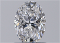 Natural Diamond 0.70 Carats, Oval with  Cut, D Color, VVS1 Clarity and Certified by GIA