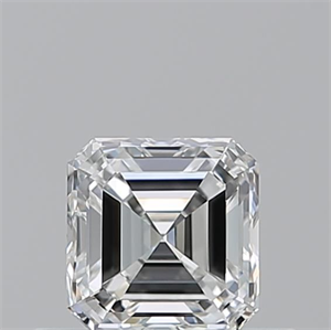 Picture of Natural Diamond 0.50 Carats, Asscher with  Cut, G Color, VVS1 Clarity and Certified by GIA