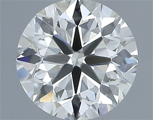 Picture of Natural Diamond 0.60 Carats, Round with Excellent Cut, I Color, VVS2 Clarity and Certified by IGI