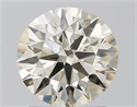 Natural Diamond 1.55 Carats, Round with Excellent Cut, L Color, SI1 Clarity and Certified by IGI
