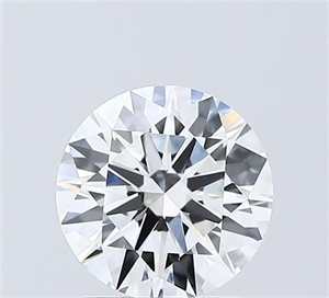 Picture of Lab Grown Diamond 1.50 Carats, Round with Ideal Cut, D Color, VVS2 Clarity and Certified by IGI