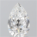 Diamante Natural 1.20 quilates, De pera , Color E, claridad SI1 y certificado GIA