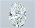 Natural Diamond 2.50 Carats, Oval with  Cut, H Color, SI1 Clarity and Certified by GIA