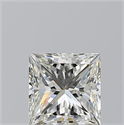 Natural Diamond 1.01 Carats, Princess with  Cut, J Color, VS1 Clarity and Certified by GIA