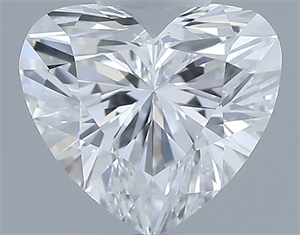 Picture of Natural Diamond 0.38 Carats, Heart with  Cut, F Color, VVS1 Clarity and Certified by GIA