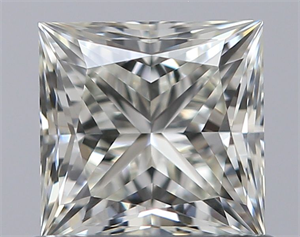 Picture of Natural Diamond 0.73 Carats, Princess with  Cut, K Color, VVS1 Clarity and Certified by GIA