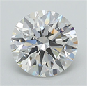 Lab Grown Diamond 1.36 Carats, Round with Ideal Cut, E Color, VS1 Clarity and Certified by IGI