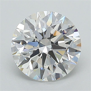 Picture of Lab Grown Diamond 1.36 Carats, Round with Ideal Cut, E Color, VS1 Clarity and Certified by IGI