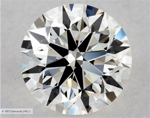 Foto Diamante Natural 0.54 quilates, Redondo , Color I, claridad VVS2 y certificado GIA de