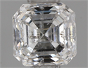 Natural Diamond 0.61 Carats, Asscher with  Cut, F Color, SI2 Clarity and Certified by IGI