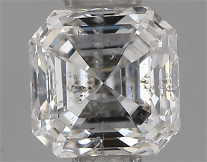 Foto Diamante Natural 0.61 quilates, Asscher , Color F, claridad SI2 y certificado IGI de