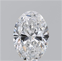 Natural Diamond 1.01 Carats, Oval with  Cut, D Color, VS2 Clarity and Certified by GIA