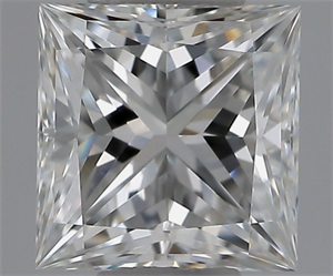 Picture of Natural Diamond 0.50 Carats, Princess with  Cut, F Color, VS2 Clarity and Certified by GIA