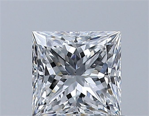 Foto Diamante Natural 0.61 quilates, Princesa , Color E, claridad SI1 y certificado GIA de