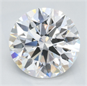 Lab Grown Diamond 2.46 Carats, Round with Ideal Cut, D Color, IF Clarity and Certified by IGI