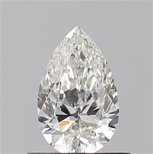 Picture of Natural Diamond 0.50 Carats, Pear with  Cut, I Color, VS2 Clarity and Certified by GIA