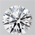 Lab Grown Diamond 3.08 Carats, Round with Ideal Cut, E Color, VVS2 Clarity and Certified by IGI