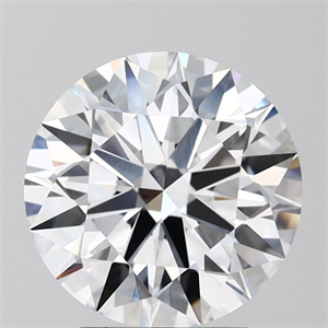 Picture of Lab Grown Diamond 3.08 Carats, Round with Ideal Cut, E Color, VVS2 Clarity and Certified by IGI