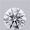 Lab Grown Diamond 1.01 Carats, Round with Ideal Cut, D Color, VVS1 Clarity and Certified by IGI