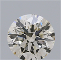 Natural Diamond 0.53 Carats, Round with Excellent Cut, K Color, VS2 Clarity and Certified by IGI