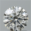 Natural Diamond 0.73 Carats, Round with Excellent Cut, G Color, IF Clarity and Certified by GIA