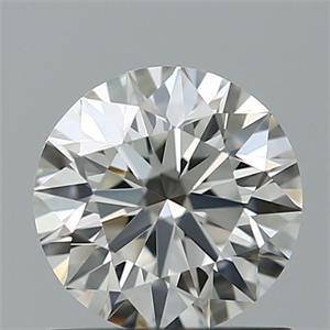 Picture of Natural Diamond 0.73 Carats, Round with Excellent Cut, G Color, IF Clarity and Certified by GIA