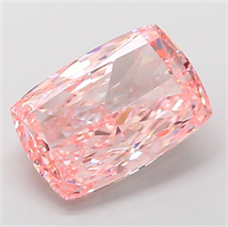Picture of Lab Grown Diamond 5.07 Carats, CUSHION MODIFIED with  Cut, Fancy Vivid Pink Color, VS1 Clarity and Certified by IGI