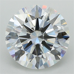 Picture of Lab Grown Diamond 3.21 Carats, Round with Ideal Cut, F Color, IF Clarity and Certified by IGI