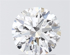 Picture of Lab Grown Diamond 1.50 Carats, Round with Ideal Cut, D Color, VVS2 Clarity and Certified by IGI