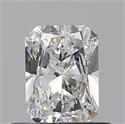 Natural Diamond 0.50 Carats, Radiant with  Cut, F Color, SI2 Clarity and Certified by GIA