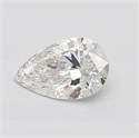 Natural Diamond 0.79 Carats, Pear with  Cut, F Color, SI2 Clarity and Certified by GIA