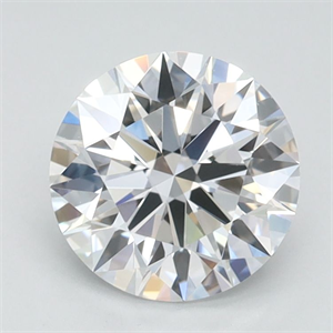 Picture of Lab Grown Diamond 1.08 Carats, Round with Ideal Cut, D Color, VVS1 Clarity and Certified by IGI