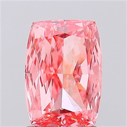 Picture of Lab Grown Diamond 1.57 Carats, CUSHION MODIFIED with  Cut, Fancy Vivid Pink Color, VVS2 Clarity and Certified by IGI