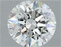 Natural Diamond 0.43 Carats, Round with Excellent Cut, H Color, SI1 Clarity and Certified by GIA