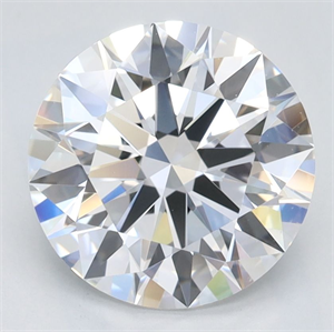 Picture of Lab Grown Diamond 2.38 Carats, Round with Ideal Cut, D Color, IF Clarity and Certified by IGI