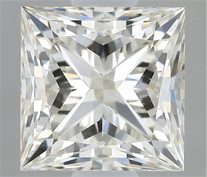 Picture of Natural Diamond 0.91 Carats, Princess with  Cut, I Color, VS1 Clarity and Certified by IGI