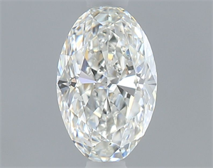 Picture of Natural Diamond 0.50 Carats, Oval with  Cut, H Color, SI1 Clarity and Certified by GIA