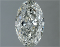 Natural Diamond 1.00 Carats, Oval with  Cut, J Color, VS2 Clarity and Certified by IGI