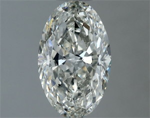 Picture of Natural Diamond 1.00 Carats, Oval with  Cut, J Color, VS2 Clarity and Certified by IGI