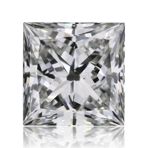 Foto Diamante Natural 0.41 quilates, Princesa , Color E, claridad IF y certificado GIA de
