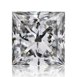 Picture of Natural Diamond 0.41 Carats, Princess with  Cut, E Color, IF Clarity and Certified by GIA
